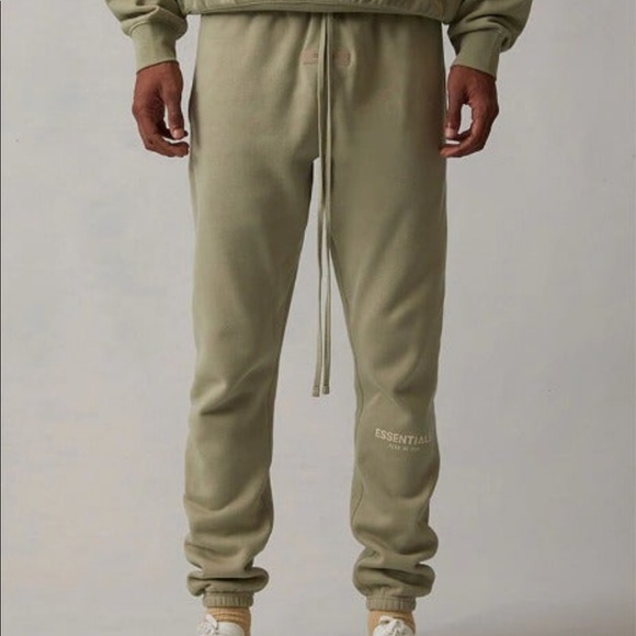 Essentials Fear Of God Sea Foam Sweatpants Size M - Picture 1 of 6